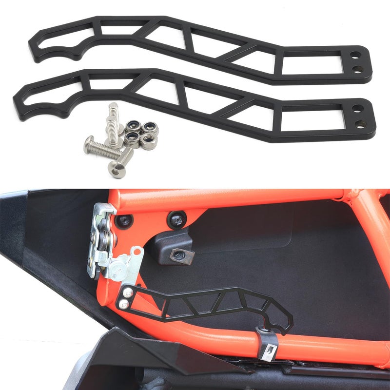 مقابض أبواب CPOWACE X3 قفل أبواب معدني متوافق مع ملحقات CanAm Maverick X3 Max Turbo 2017 2018 2019 2020 2021 2022 2023 - أسود - 2 قطعة